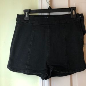 High Waist Black Shorts